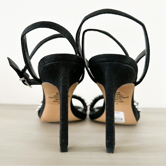 Express Rhinestone Embellished Knot Heeled Sandals sz 7 - Picture 9 of 11